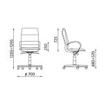 ДИРЕКТОРСКИ СТОЛ LINEA STEEL ЧЕРЕН - Image 2