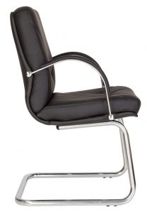 ПОСЕТИТЕЛСКИ СТОЛ MANAGER STEEL ЕСТЕСТВЕНА КОЖА - Image 2