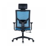 ДИРЕКТОРСКИ СТОЛ  SNOW BLACK RF  СВЕТЛО СИН - Image 3