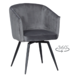 ТРАПЕЗЕН СТОЛ VENICE - ГРАФИТ - Image 4