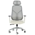 ЕРГОНОМИЧЕН СТОЛ 7901 СИВ-ШАМПАНСКО КОЖА - Image 2