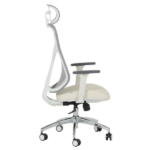 ЕРГОНОМИЧЕН СТОЛ 7901 СИВ-ШАМПАНСКО КОЖА - Image 4