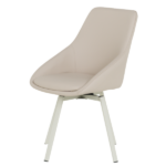 ТРАПЕЗЕН СТОЛ WIGAN  КОЖА - СВЕТЛО СИВ - Image 3