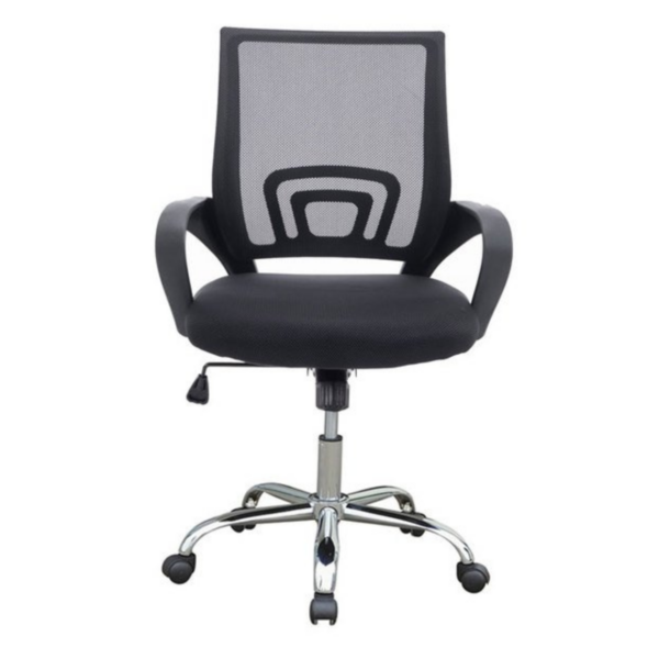 Работен стол Lori Black Chrome - Image 2